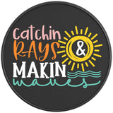 CATCHIN RAYS AND MAKIN WAVES BLACK CARBON FIBER TIRE COVER 