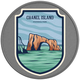 CHANEL ISLAND NATIONAL PARK SILVER CARBON FIBER TIRE COVER 
