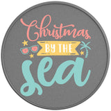 Christmas By The Sea Silver Carbon Fiber Tire Cover
