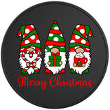 Christmas Gnomes Black Tire Cover
