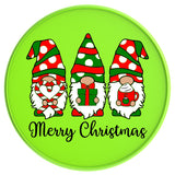 Christmas Gnomes Neon Green Tire Cover