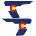 COLORADO STATE FLAG FENDER VENT DECAL FITS 2018+ JEEP WRANGLER & GLADIATOR