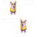 COLORFUL CORGI FENDER VENT DECAL FITS 2018+ JEEP WRANGLER & GLADIATOR