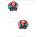COLORFUL DACHSHUND FENDER VENT DECAL FITS 2018+ JEEP WRANGLER & GLADIATOR