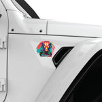 COLORFUL DACHSHUND FENDER VENT DECAL FITS 2018+ JEEP WRANGLER & GLADIATOR PASSENGER SIDE