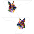 COLORFUL GERMAN SHEPHERD FENDER VENT DECAL FITS 2018+ JEEP WRANGLER & GLADIATOR
