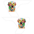 COLORFUL GOLDEN RETRIEVER FENDER VENT DECAL FITS 2018+ JEEP WRANGLER & GLADIATOR
