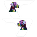 COLORFUL GREAT DANE FENDER VENT DECAL FITS 2018+ JEEP WRANGLER & GLADIATOR