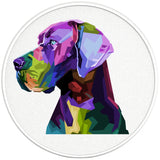 COLORFUL GREAT DANE PAERL WHITE CARBON FIBER TIRE COVER 