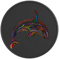 COLORFUL KILLER WHALE BLACK CARBON FIBER VINYL