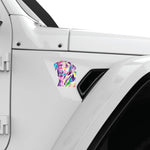 COLORFUL LABRADOR FENDER VENT DECAL FITS 2018+ JEEP WRANGLER & GLADIATOR PASSENGER SIDE