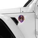 COLORFUL SPRINGER SPANIEL FENDER VENT DECAL FITS 2018+ JEEP WRANGLER & GLADIATOR DRIVER SIDE