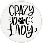 CRAZY DOG LADY PAERL WHITE CARBON FIBER TIRE COVER 