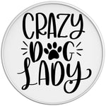 CRAZY DOG LADY WHITE TIRE COVER 