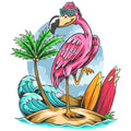 CUTE BEACH FLAMINGO