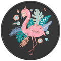 CUTE FLAMINGO PEARL  WHITE CARBON FIBER TIRE COVER