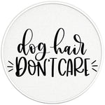 DOG HAIR DON'T CARE PAERL WHITE CARBON FIBER TIRE COVER 