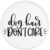 DOG HAIR DON'T CARE PAERL WHITE CARBON FIBER TIRE COVER 