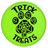 DOG PAW TRICK OR TREATS NEON GREEN TIRE COVER