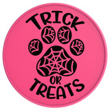 DOG PAW TRICK OR TREATS NEON PINK TIRE COVER