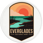 EVERGLADES NATIONAL PARK SILVER CARBON FIBER TIRE COVER 