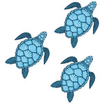 FAMILY OF BLUE SEA TURTLES