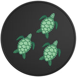 FAMILY OF SEA SHELL TURTLES BLACK VINYL