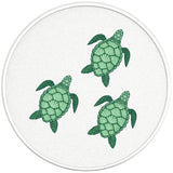 FAMILY OF SEA SHELL TURTLES PEARL WHITE CARBON FIBER VINYL