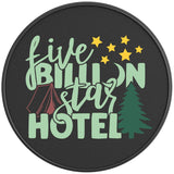FIVE BILLION STAR HOTEL BLACK CARBON FIBER TIRE COVER 