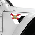 FLORIDA STATE FLAG FENDER VENT DECAL FITS 2018+ JEEP WRANGLER & GLADIATOR PASSENGER SIDE