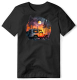 FULL MOON JEEP FOREST BLACK T SHIRT