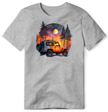 FULL MOON JEEP FOREST GRAY T SHIRT
