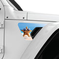 FUNNY STARFISH FENDER VENT DECAL FITS 2018+ JEEP WRANGLER & GLADIATOR PASSENGER SIDE