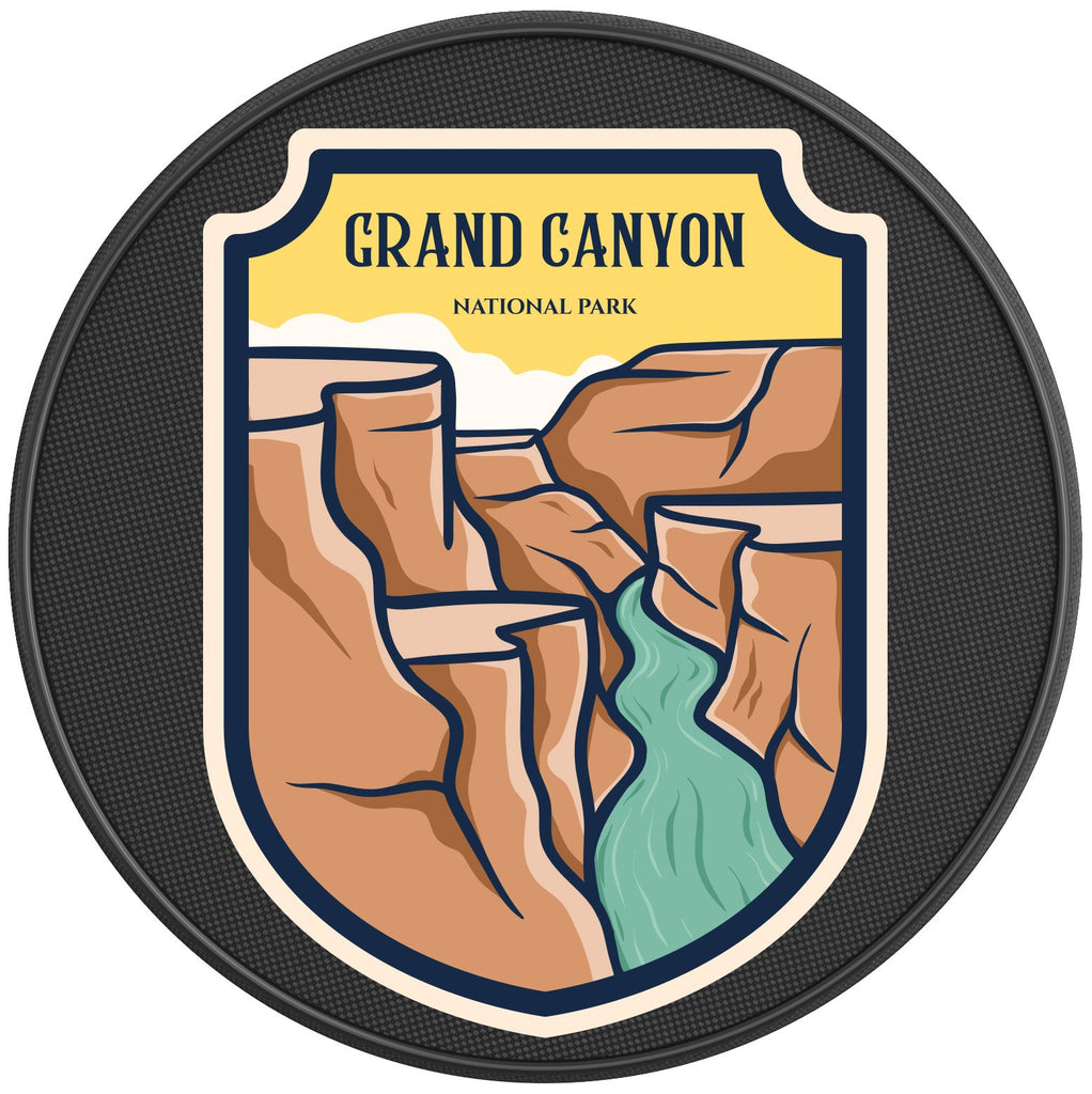 GRAND CANYON NATIONAL PARK BLACK CARBON FIBER TIRE COVER 
