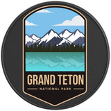 GRAND TETON NATIONAL PARK BLACK CARBON FIBER TIRE COVER 