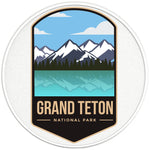 GRAND TETON NATIONAL PARK PEARL WHITE CARBON FIBER TIRE COVER 