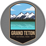GRAND TETON NATIONAL PARK SILVER CARBON FIBER TIRE COVER 