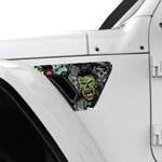 GRIM REAPER HALLOWEEN FENDER VENT DECAL FITS 2018+ JEEP WRANGLER & GLADIATOR DRIVER SIDE