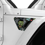 GRIM REAPER HALLOWEEN FENDER VENT DECAL FITS 2018+ JEEP WRANGLER & GLADIATOR PASSENGER SIDE