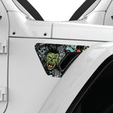 GRIM REAPER HALLOWEEN FENDER VENT DECAL FITS 2018+ JEEP WRANGLER & GLADIATOR PASSENGER SIDE
