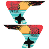 HAPPINESS COMES IN WAVES FENDER VENT DECAL FITS 2018+ JEEP WRANGLER & GLADIATOR
