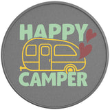 HAPPY CAMPER SILVER CARBON FIBER TIRE COVER