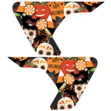HAPPY HALLOWEEN PATTERN FENDER VENT DECAL FITS 2018+ JEEP WRANGLER & GLADIATOR