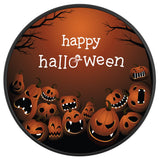 HAPPY HALLOWEEN PUMPKIN MONSTERS BLACK TIRE COVER