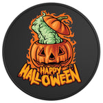 HAPPY HOLLOWEEN WITCHCRAFT BLACK TIRE COVER