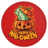HAPPY HOLLOWEEN WITCHCRAFT RED TIRE COVER