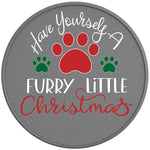 Have Yourself A Furry Little Christmas Silver Carbon Fiber Tire Cover