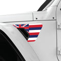 HAWAII STATE FLAG FENDER VENT DECAL FITS 2018+ JEEP WRANGLER & GLADIATOR DRIVER SIDE