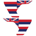 HAWAII STATE FLAG FENDER VENT DECAL FITS 2018+ JEEP WRANGLER & GLADIATOR