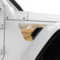 HEART BEACH FENDER VENT DECAL FITS 2018+ JEEP WRANGLER & GLADIATOR PASSENGER SIDE